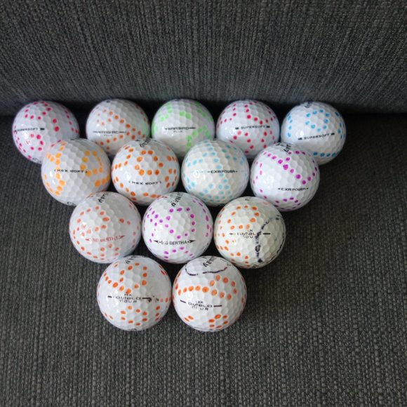 Hand Decorated Pre-Loved Callaway Golf Balls Quantity 50 - Picture 7 of 9